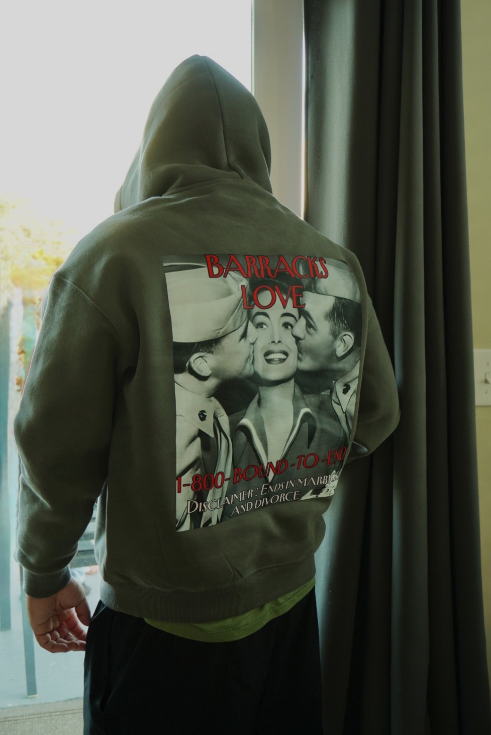 Oversized Barracks Love Hoodie
